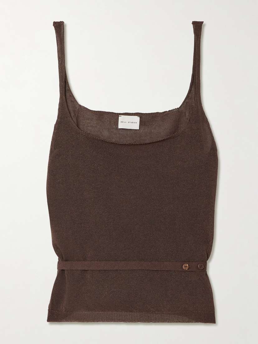 Deiji Studios Belted Organic Cotton Tank