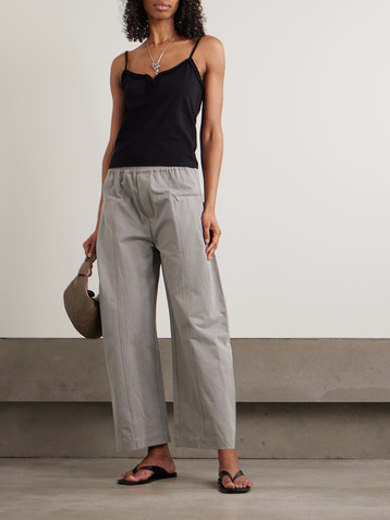 Deiji Studios Clasp ruffled organic cotton tank