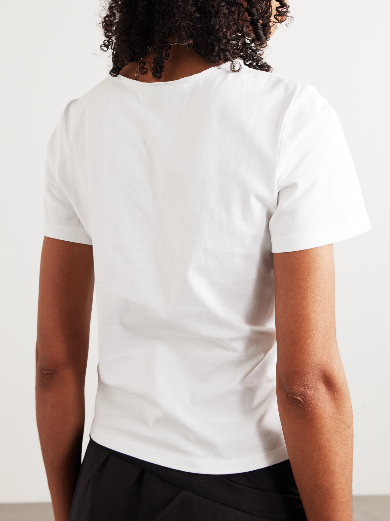 Pinch Gathered Organic Cotton-Jersey T-Shirt
