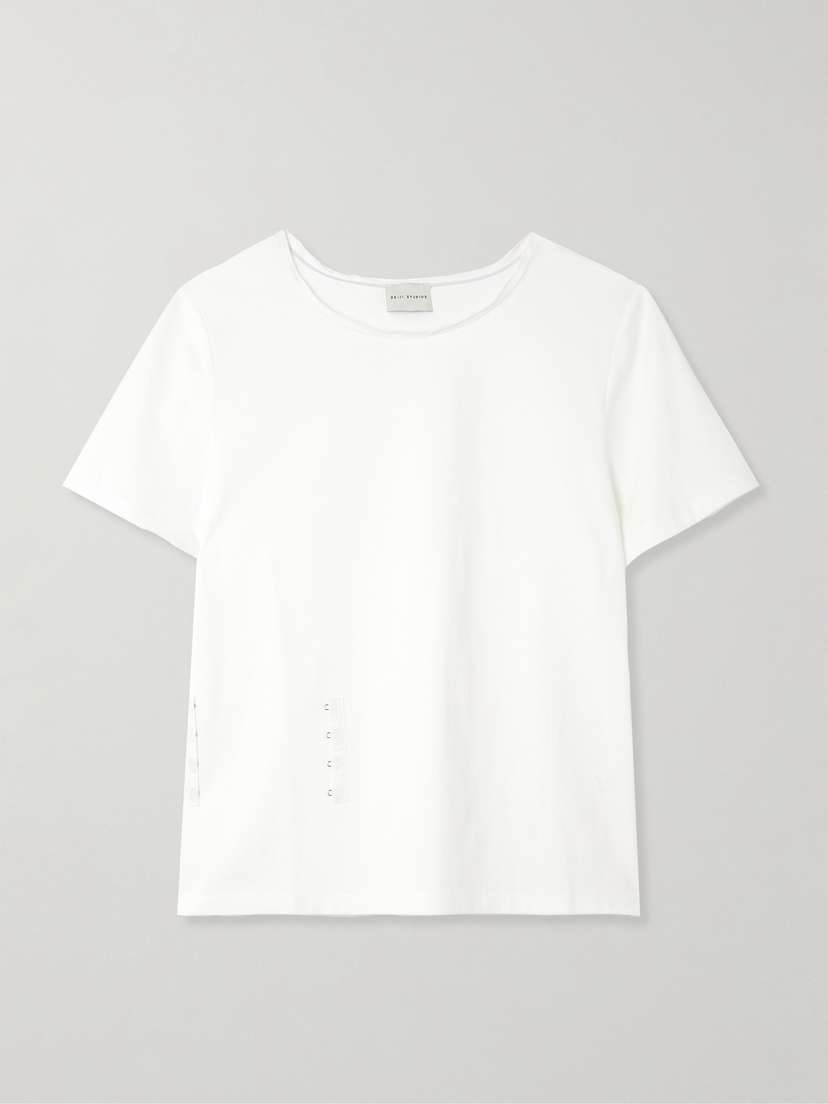 Deiji Studios Pinch Gathered Organic Cotton-jersey T-shirt