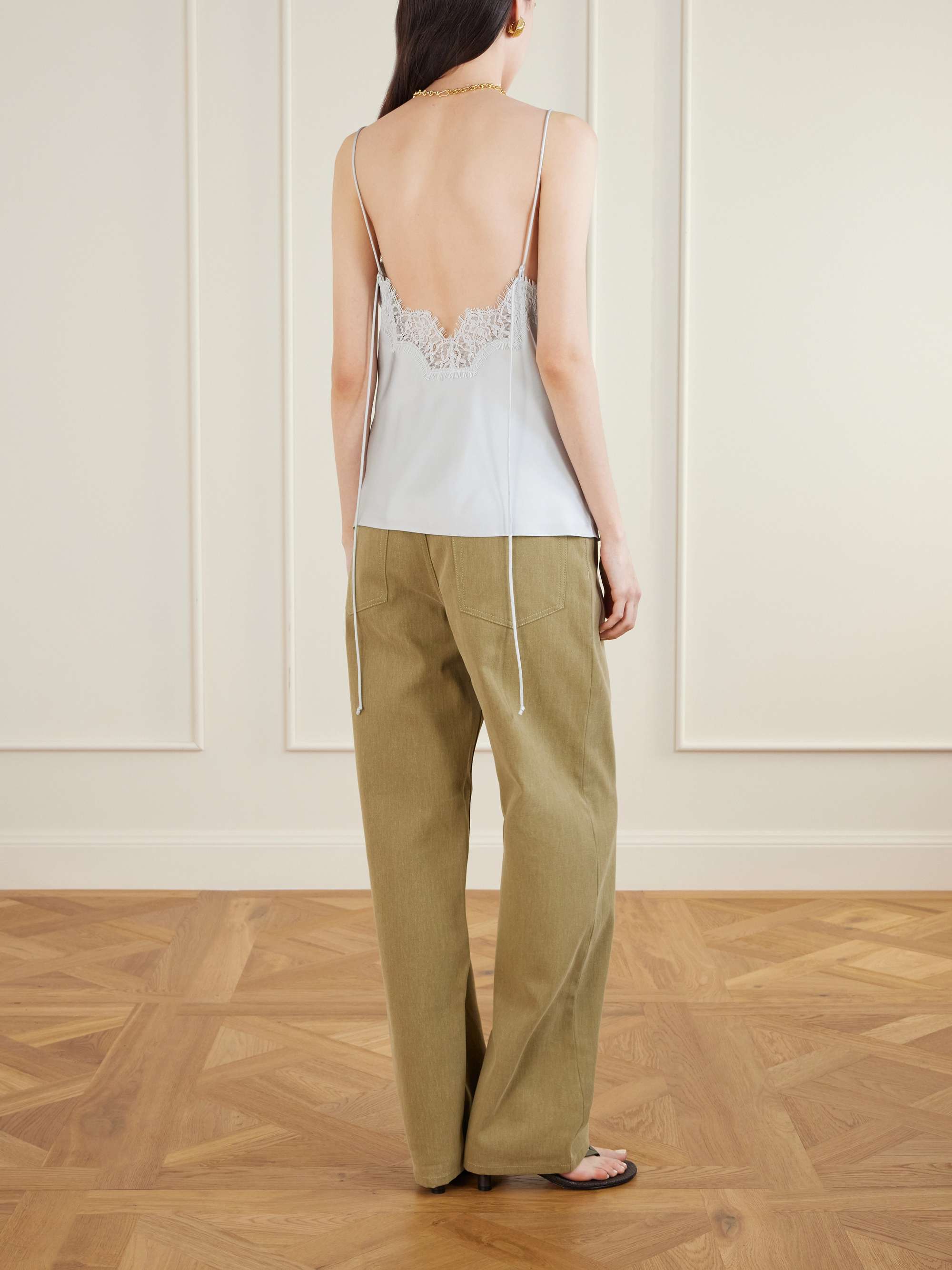 RÓHE Lace-trimmed silk camisole | NET-A-PORTER