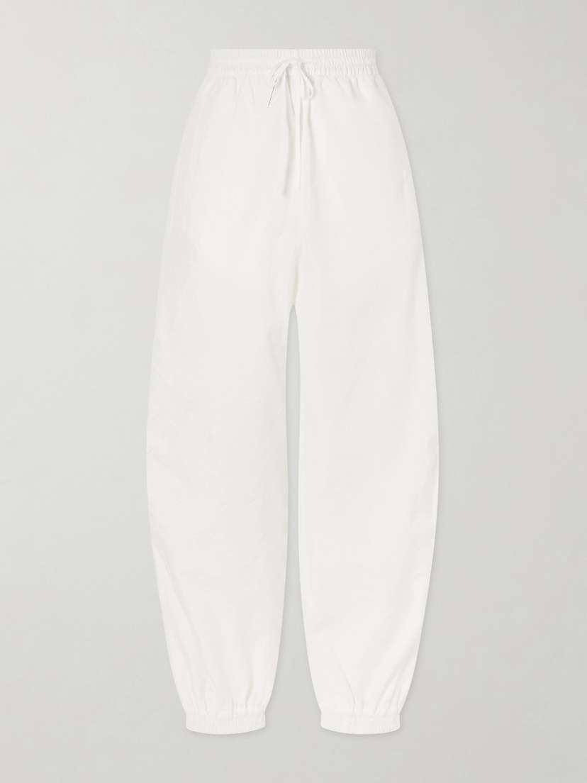 RÓHE Crinkled Cotton-blend Tapered Pants