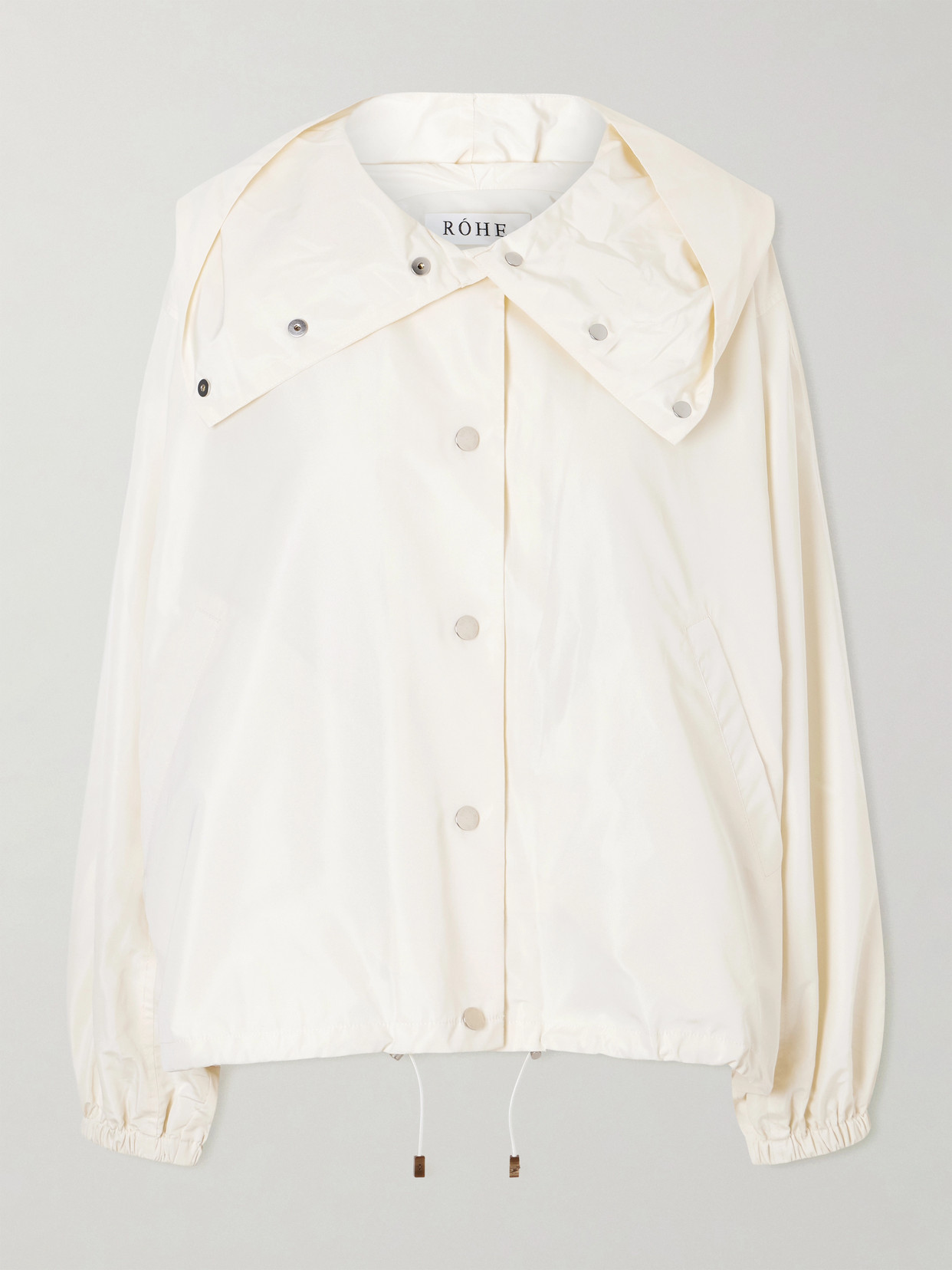 Rohe Hooded Taffeta Jacket In Neutral