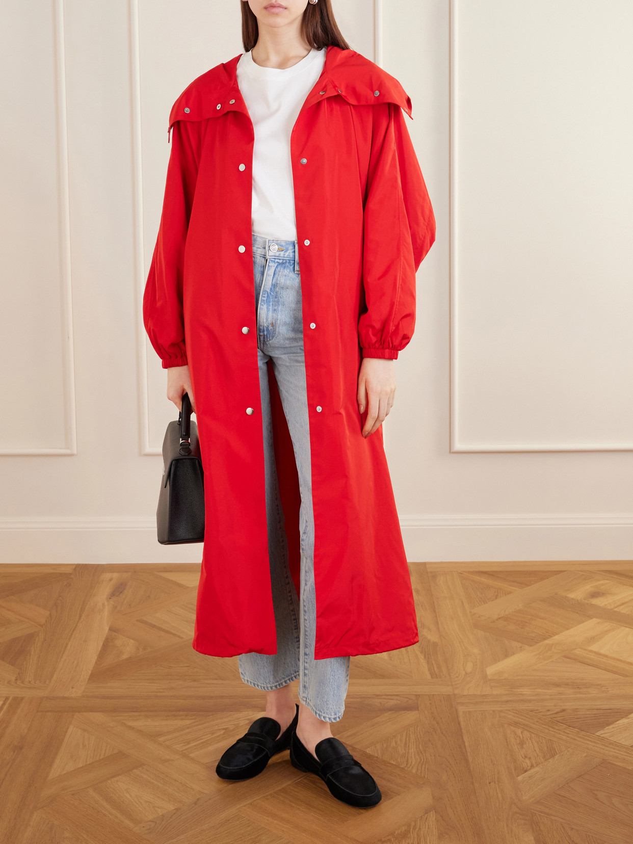 Róhe - Hooded Taffeta Coat