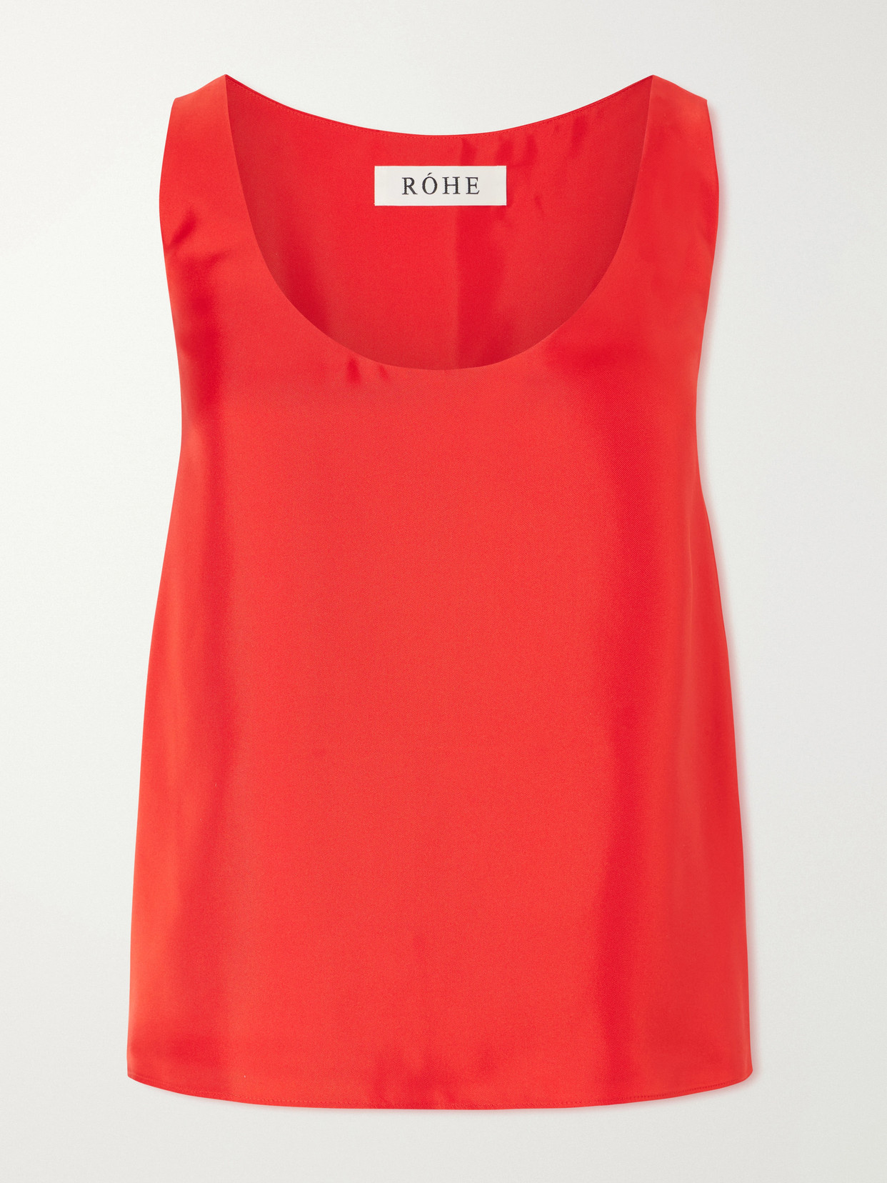 Rohe Silk-satin Tank In Red