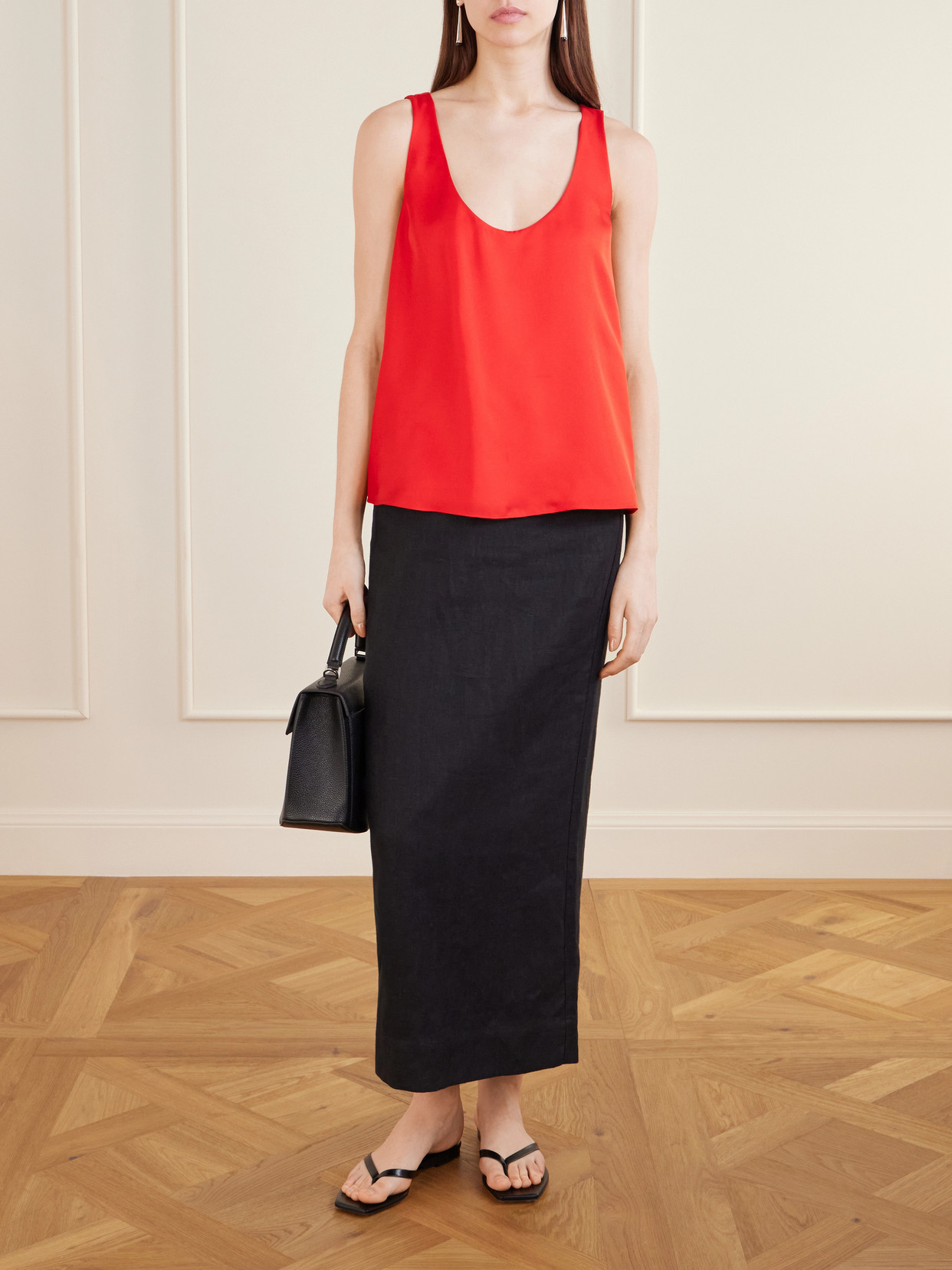 Rohe Silk-satin Tank In Multi