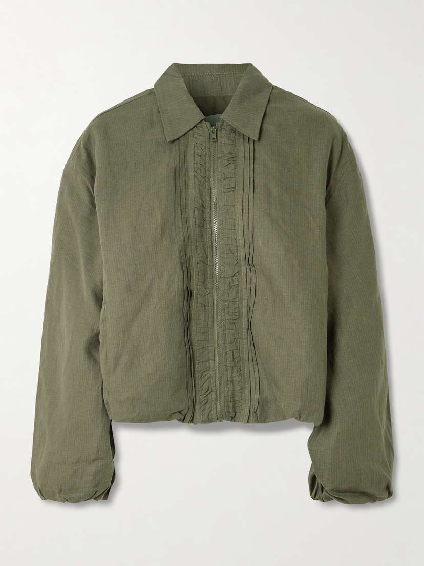 Deiji Studios Pintuck Padded Linen Jacket