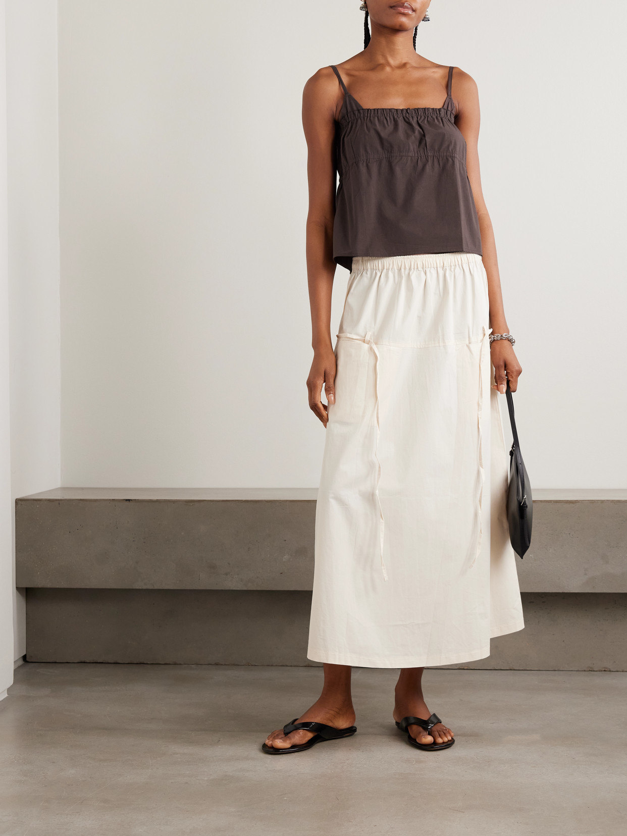 Tri Frayed Organic Cotton Camisole