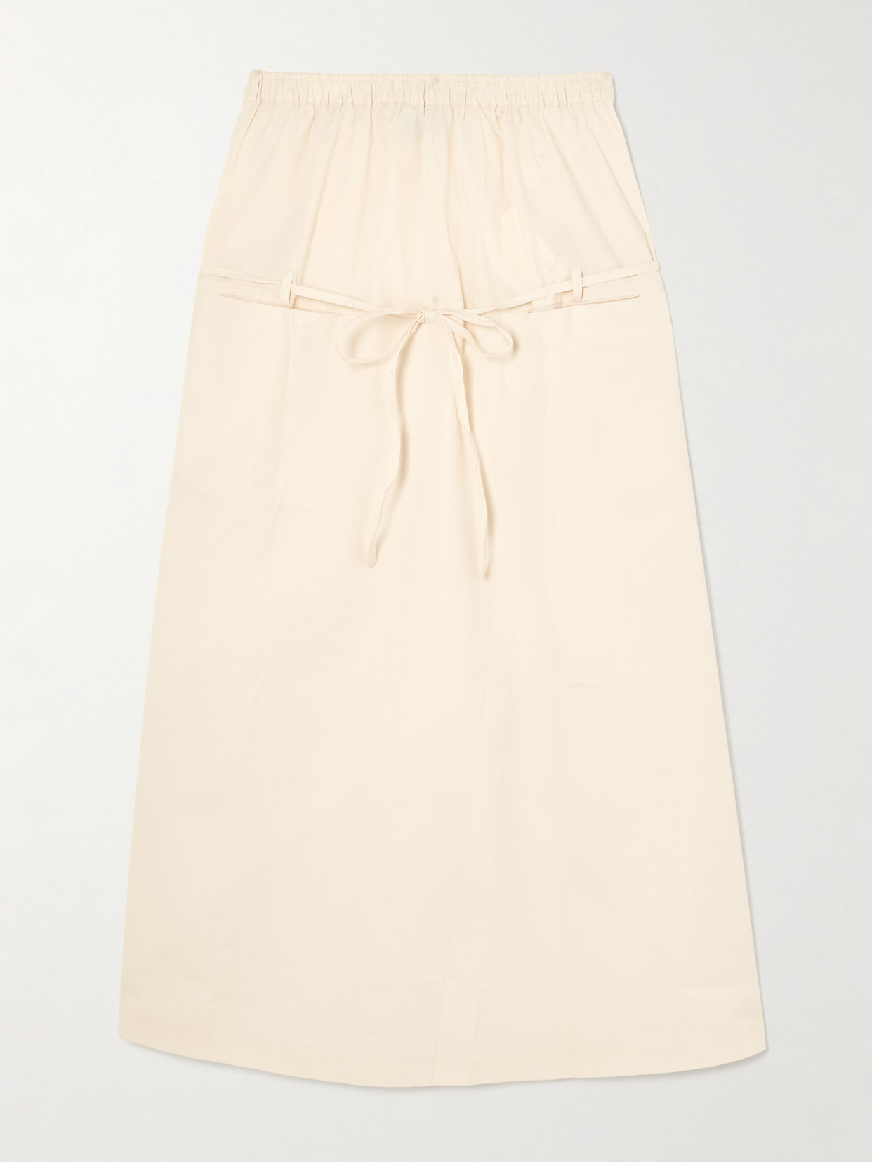 Deiji Studios Loop Organic Cotton Midi Skirt In Neutral