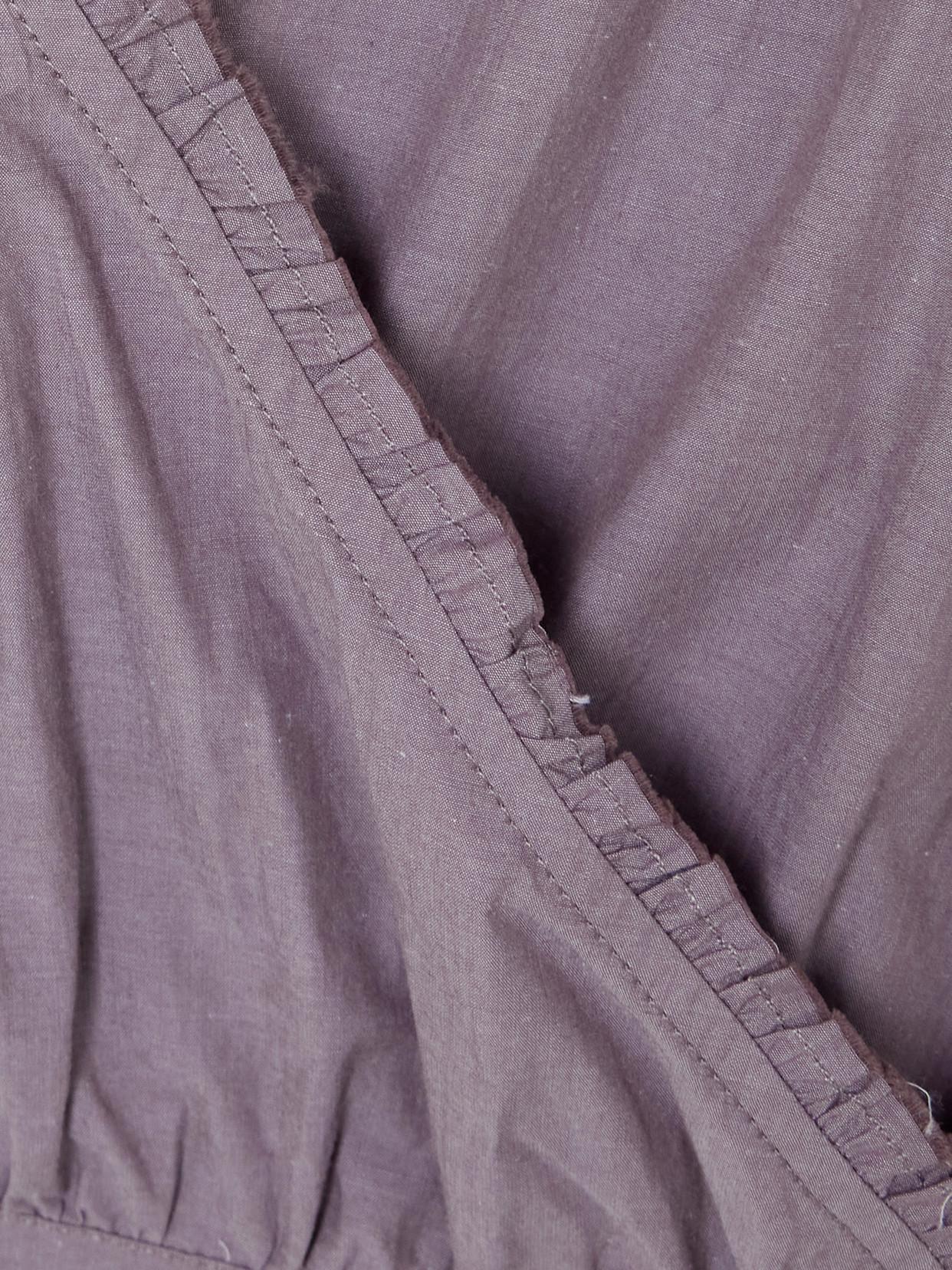 Overlie Frayed Wrap-Effect Organic Cotton Camisole