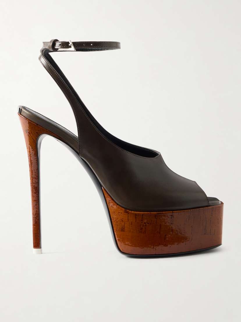 The Attico Ornella Leather Sandals