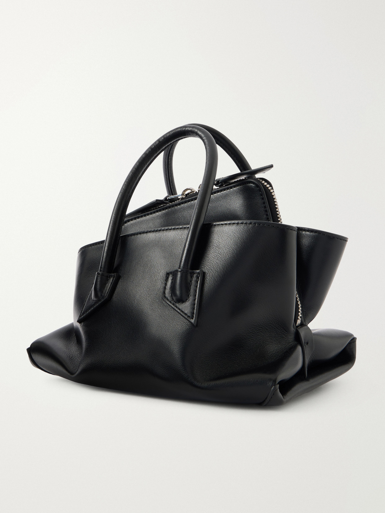 La Passeggiata Mini Asymmetric Leather Tote