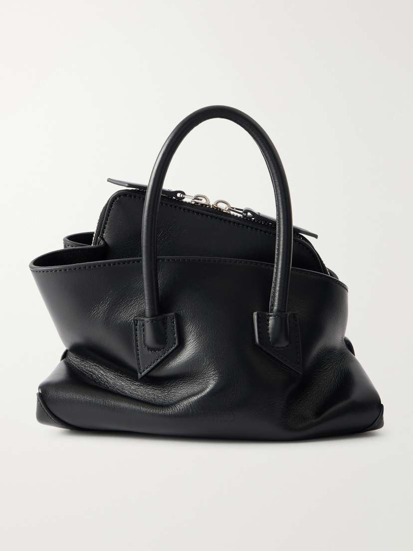 The Attico La Passeggiata Mini Asymmetric Leather Tote