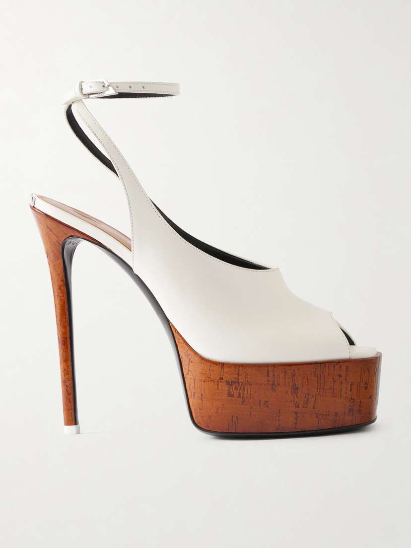 The Attico Ornella 140 Leather Platform Pumps - Women's Shoes