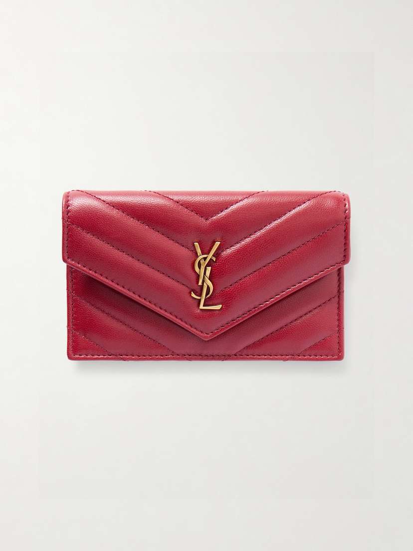 Saint Laurent Cassandre Matelassé Leather Wallet