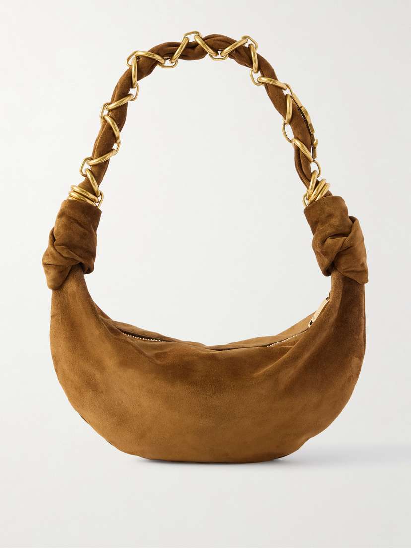 Saint Laurent Amalia Mini Suede Shoulder Bag