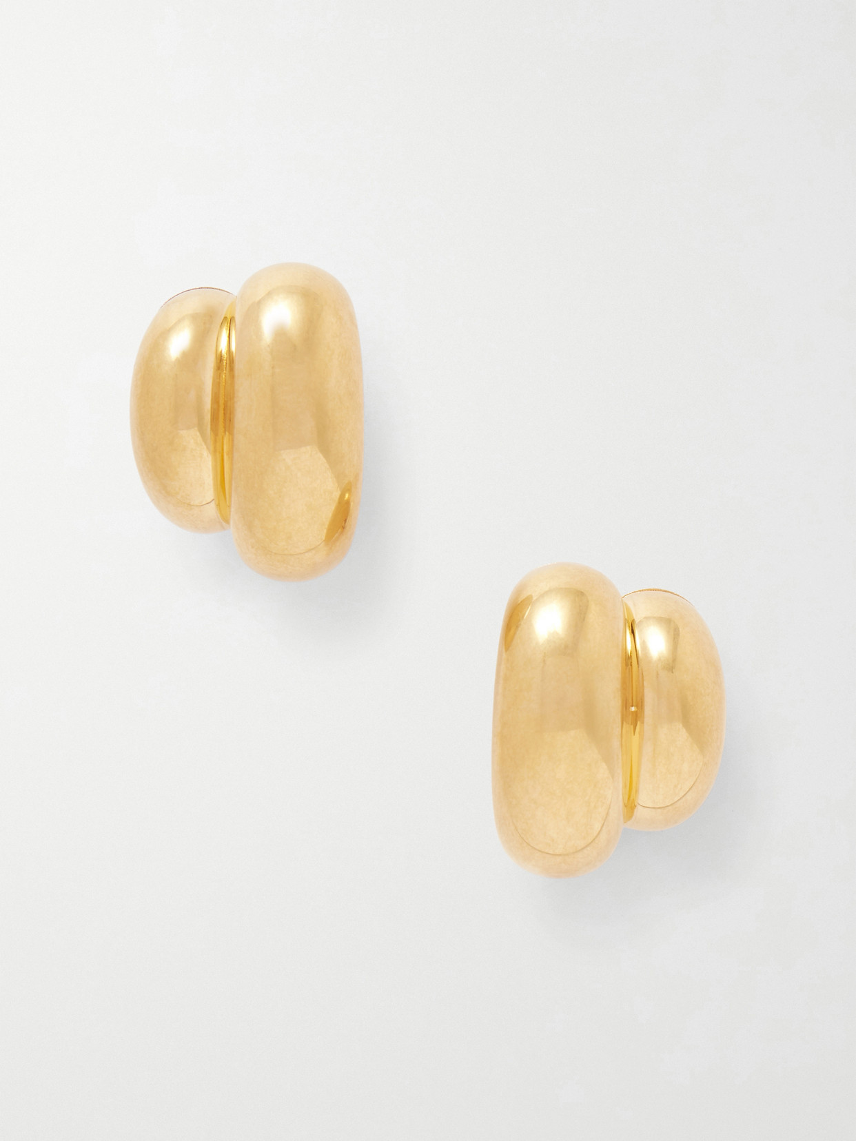 Saint Laurent Rondelle Gold-tone Earrings