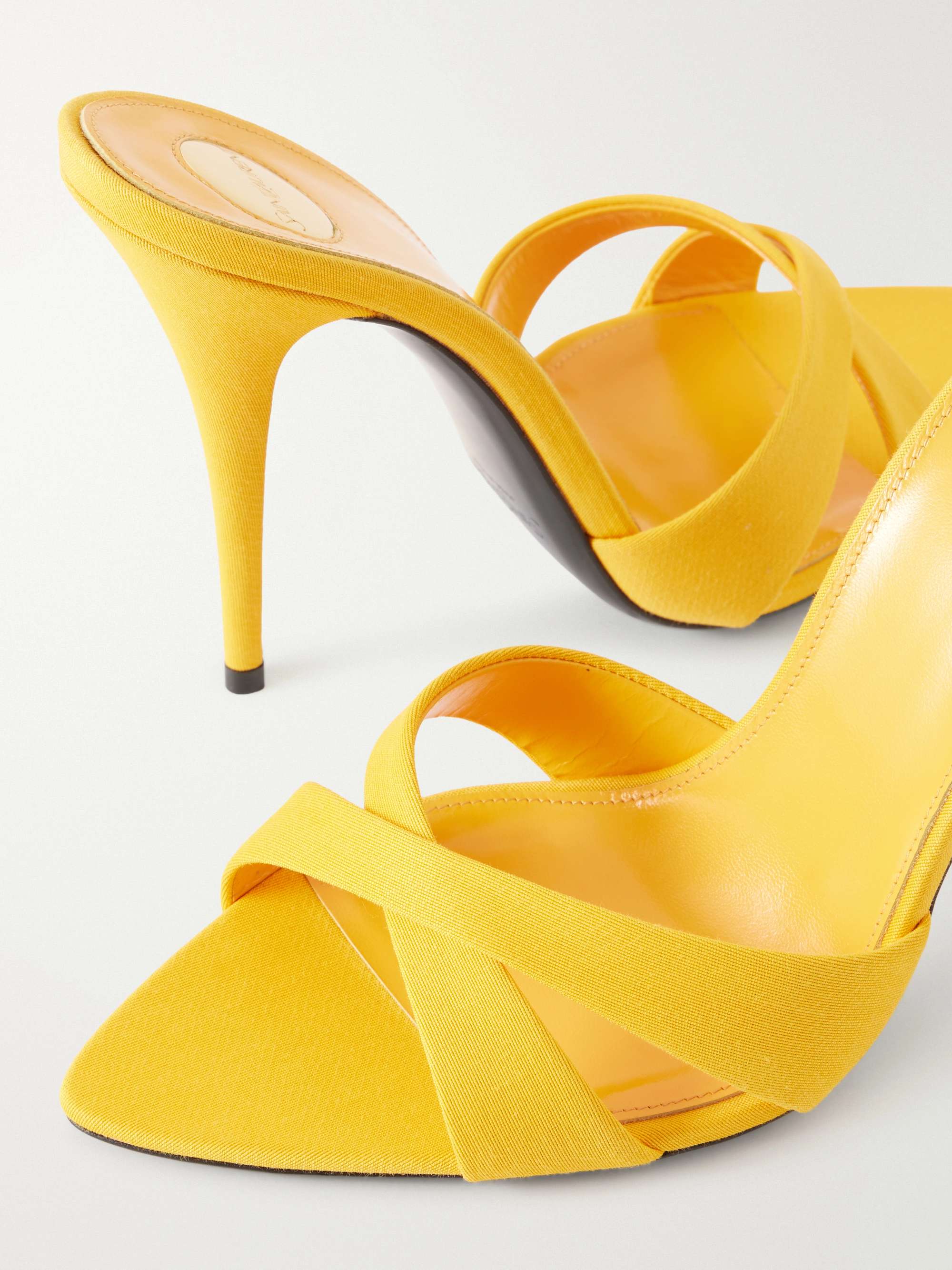 SAINT LAURENT Kirat 110 cady sandals | NET-A-PORTER