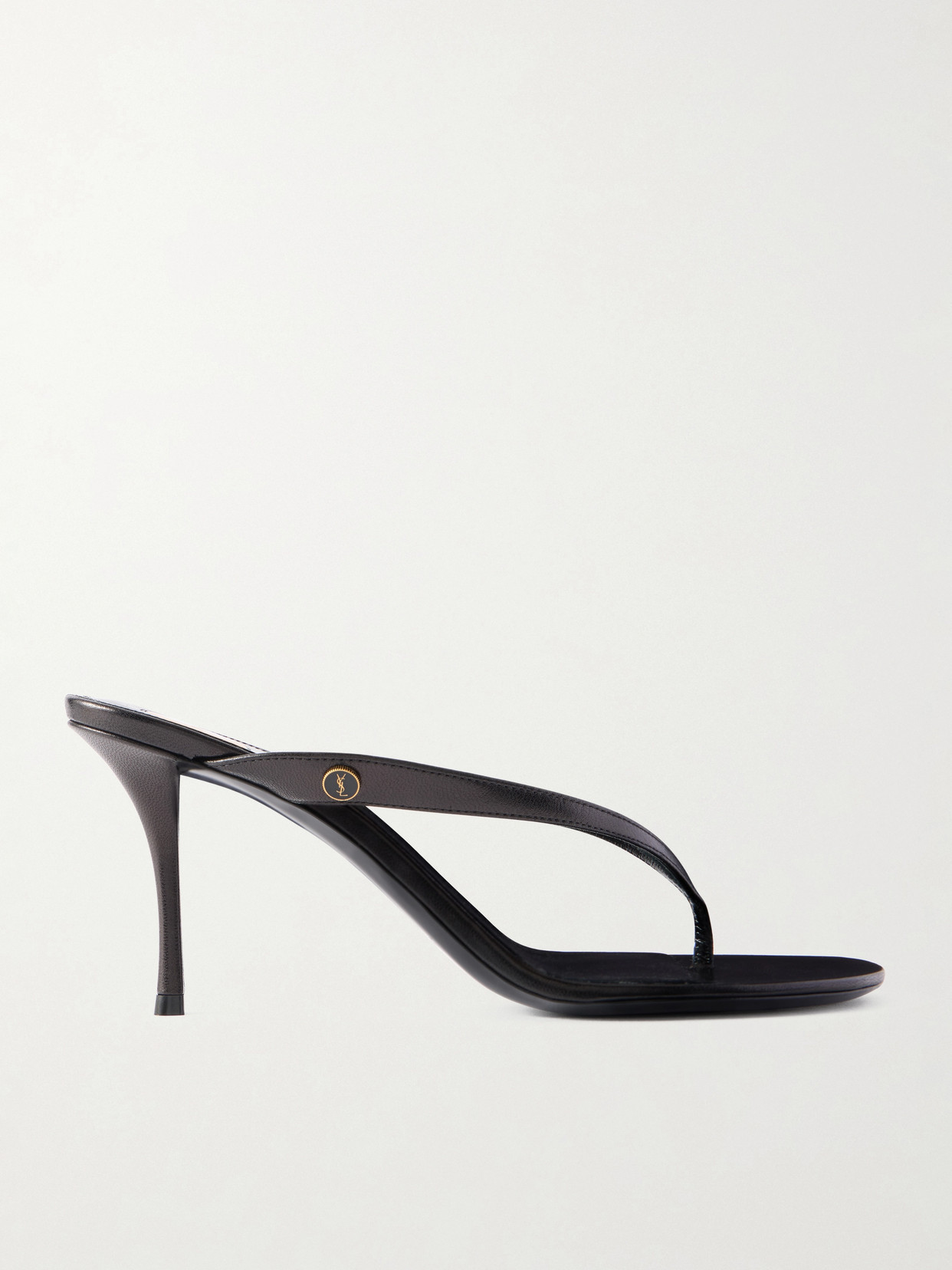 SAINT LAURENT - Sue Embellished Leather Sandals - Black