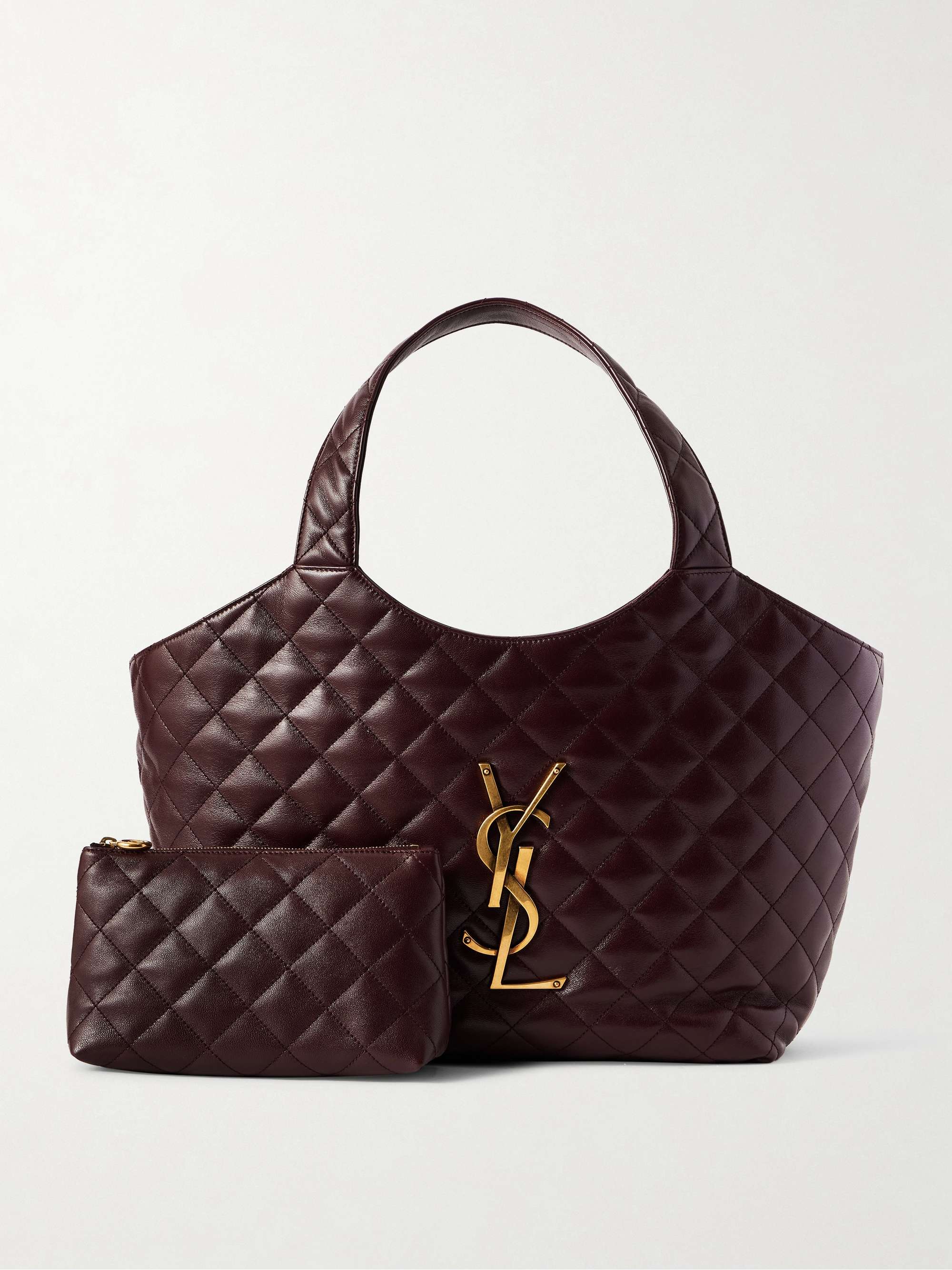 SAINT LAURENT Icare medium matelassé leather tote | NET-A-PORTER
