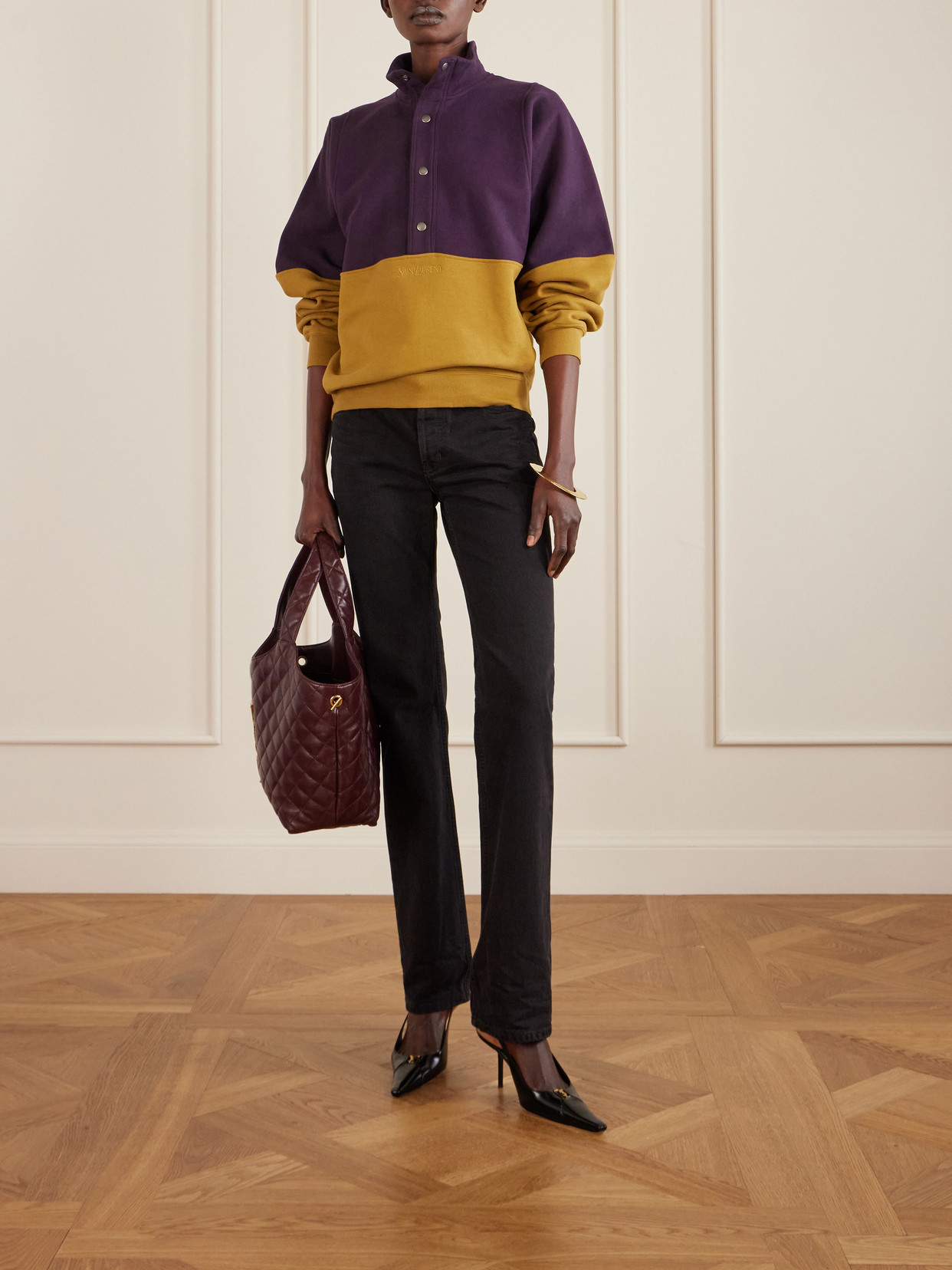 Icare Medium Matelassé Leather Tote