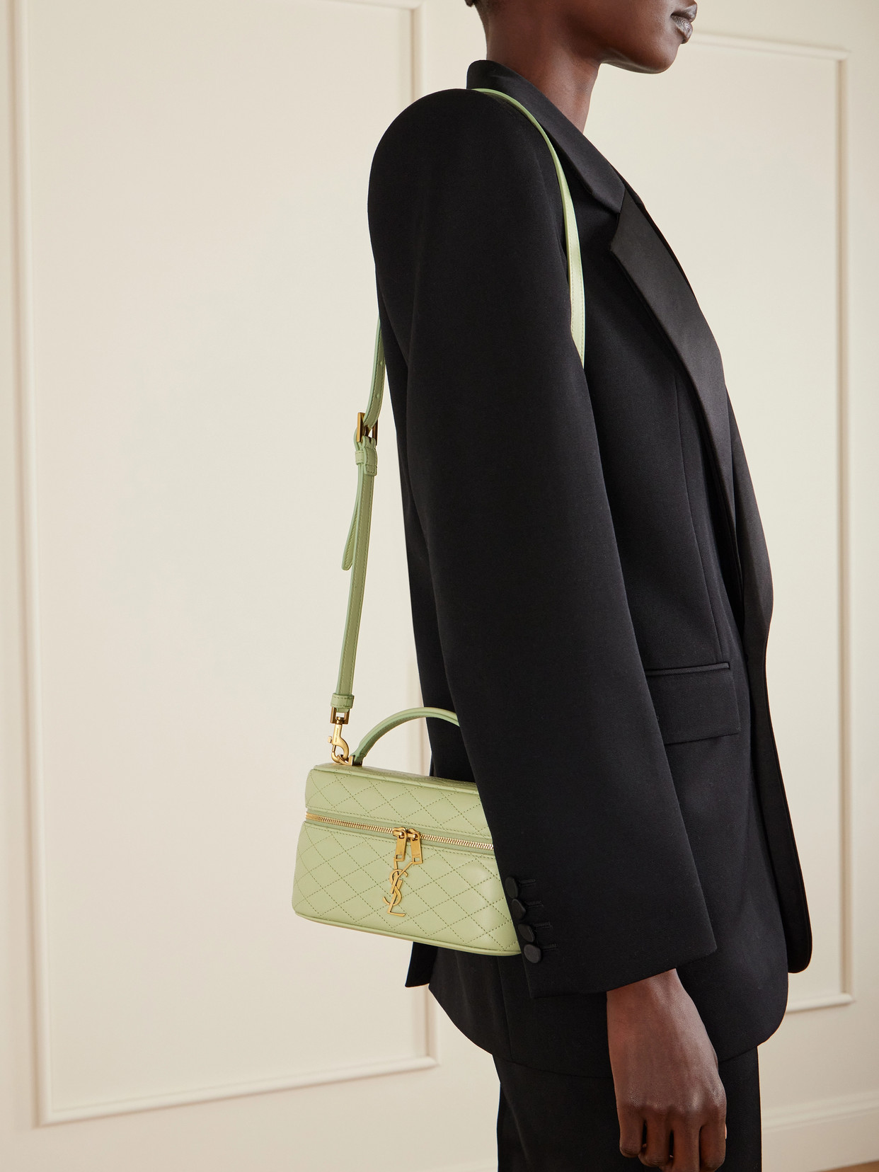 Gaby Vanity Mini Quilted Shoulder Bag