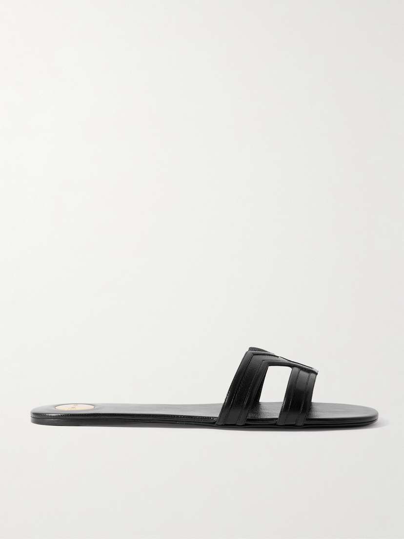 Saint Laurent Leather Slides