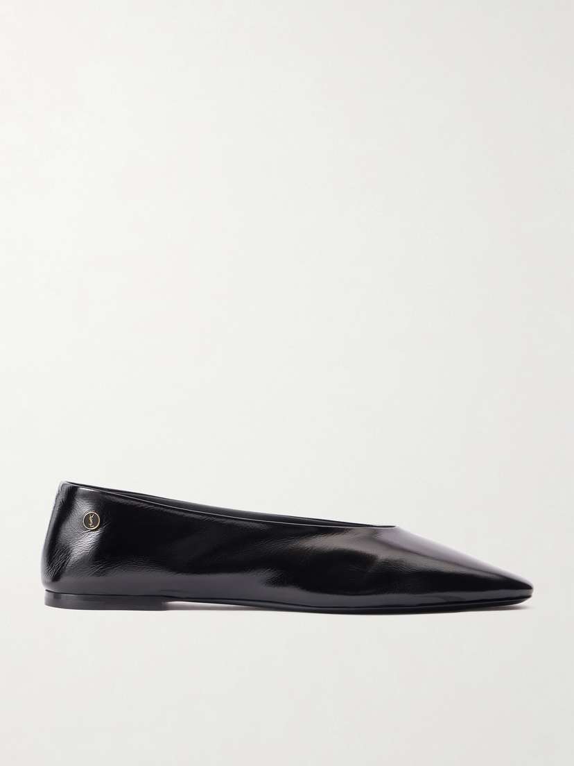 Saint Laurent Sao Leather Ballet Flats