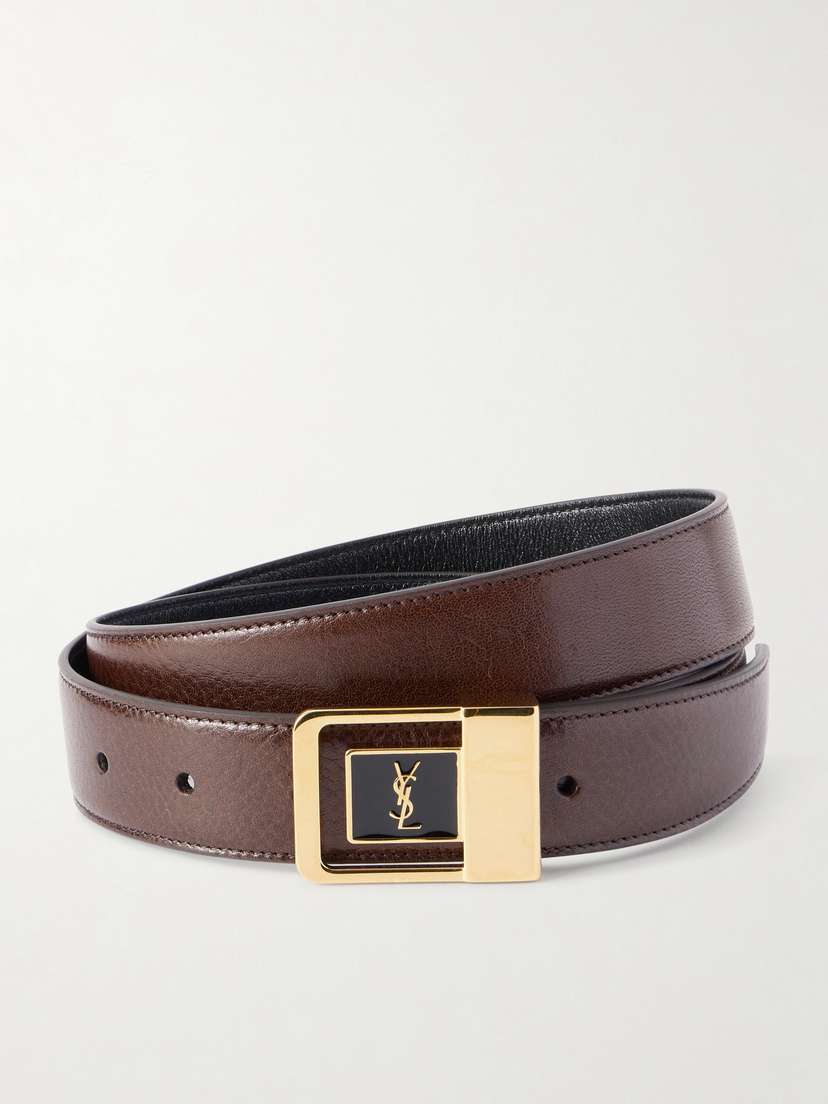 Saint Laurent La 66 Leather Belt