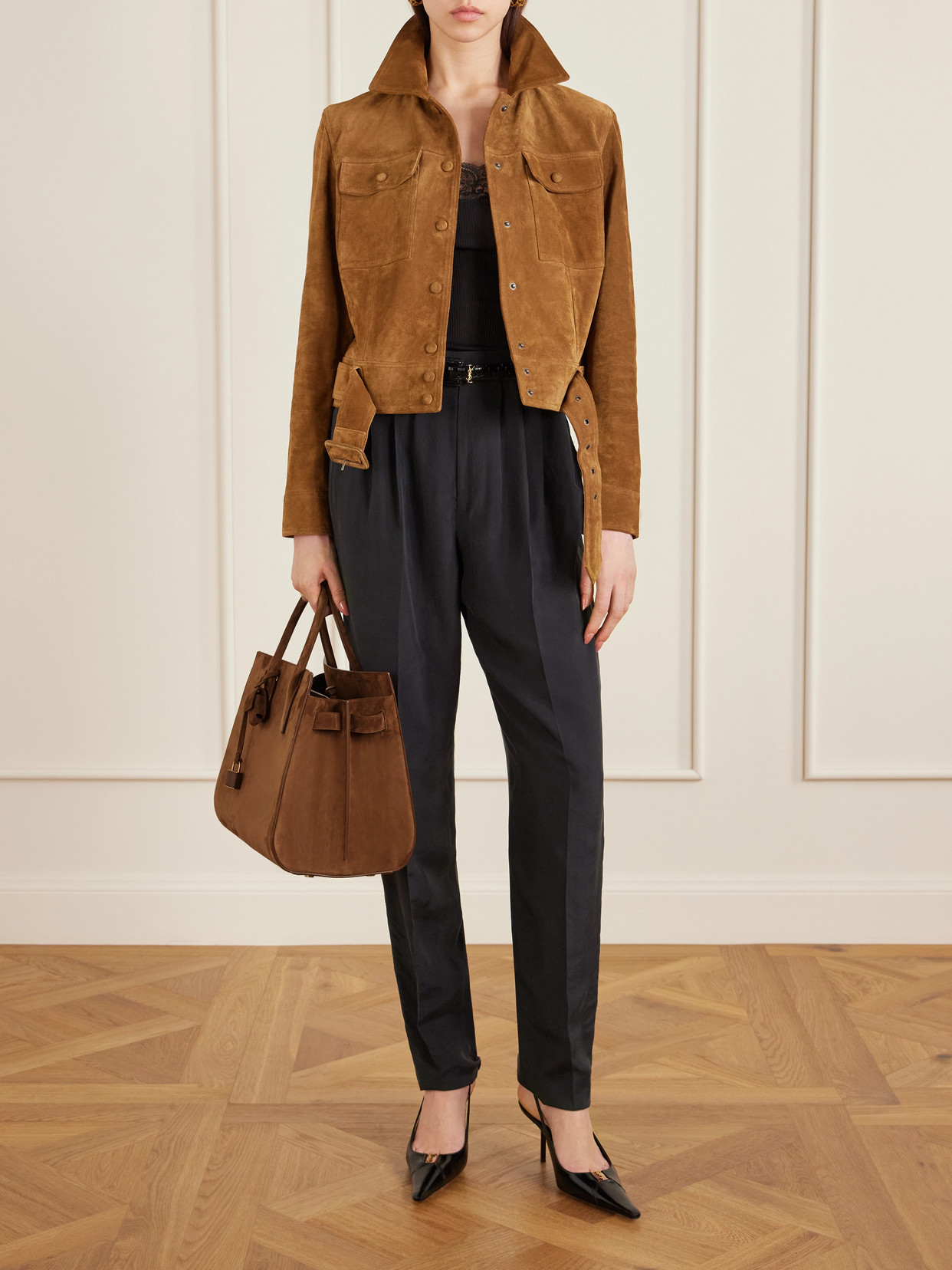 Sac De Jour Large Suede Tote