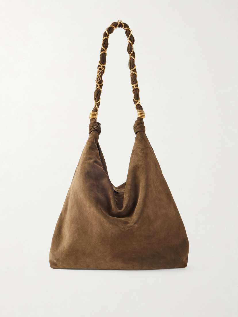 Saint Laurent Amalia Medium Suede Tote