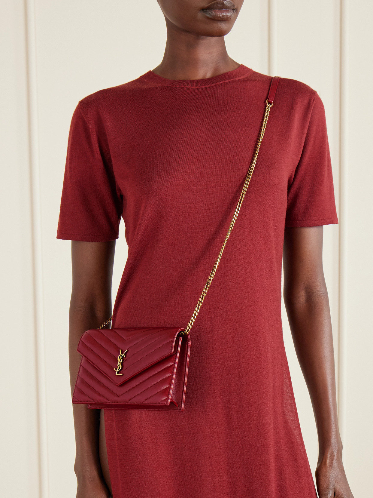 Cassandre Mini Matelassé Shoulder Bag