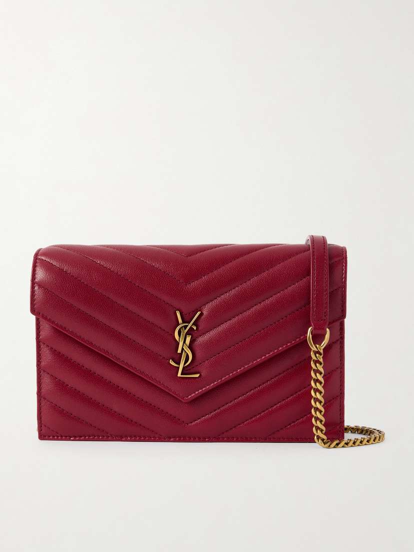 Saint Laurent Cassandre Mini Matelassé Leather Shoulder Bag