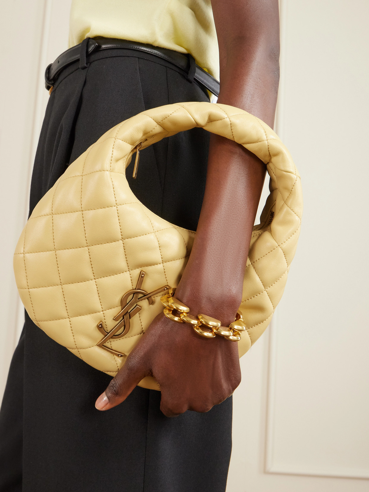 Icarino Matelassé Leather Tote