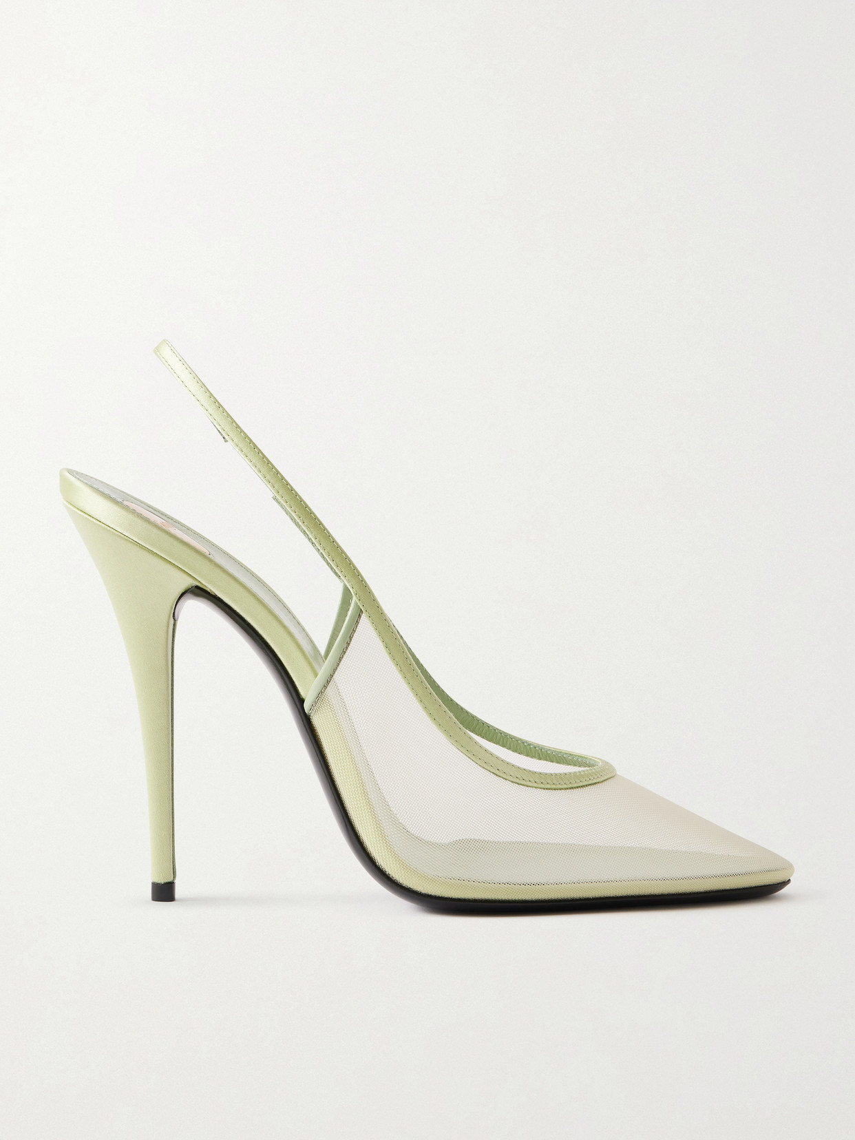 Anita Satin-Trimmed Slingback
