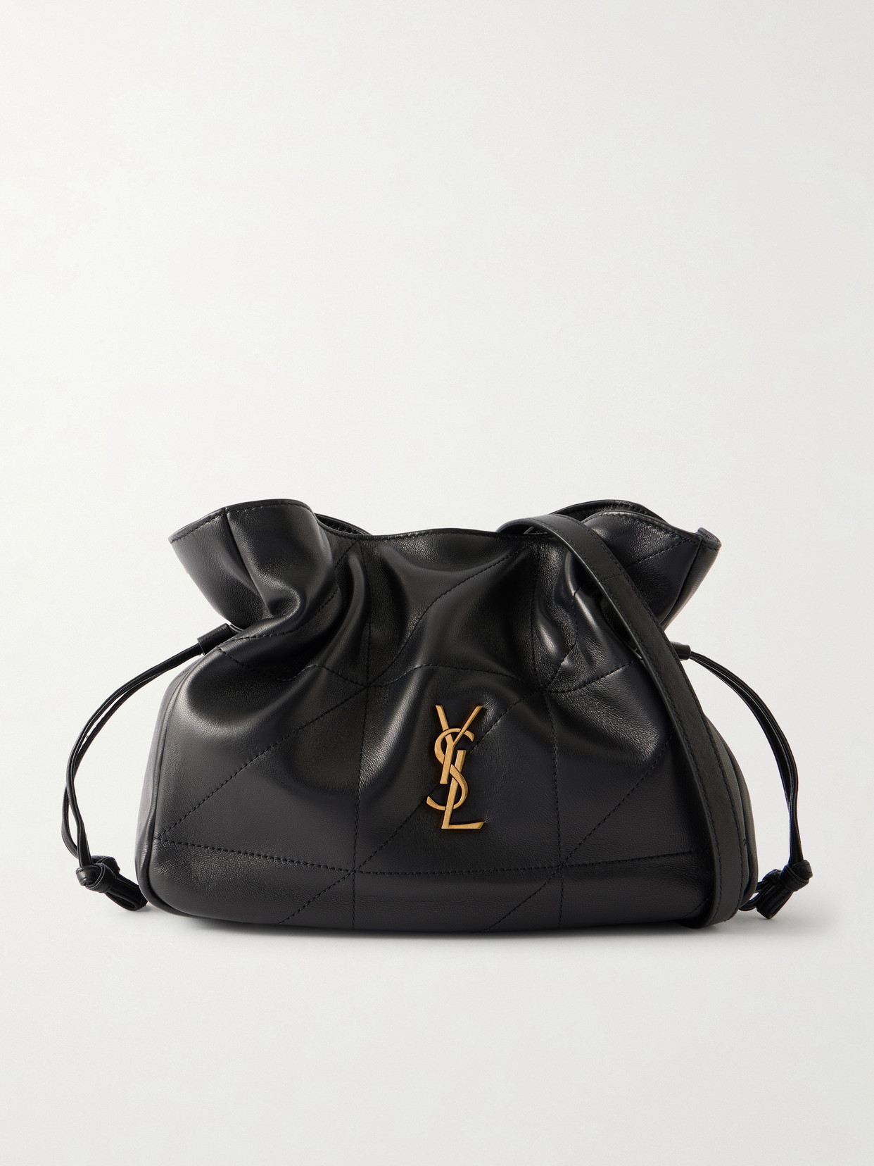 Saint Laurent Jamie Quilted Leather Shoulder Bag In Black