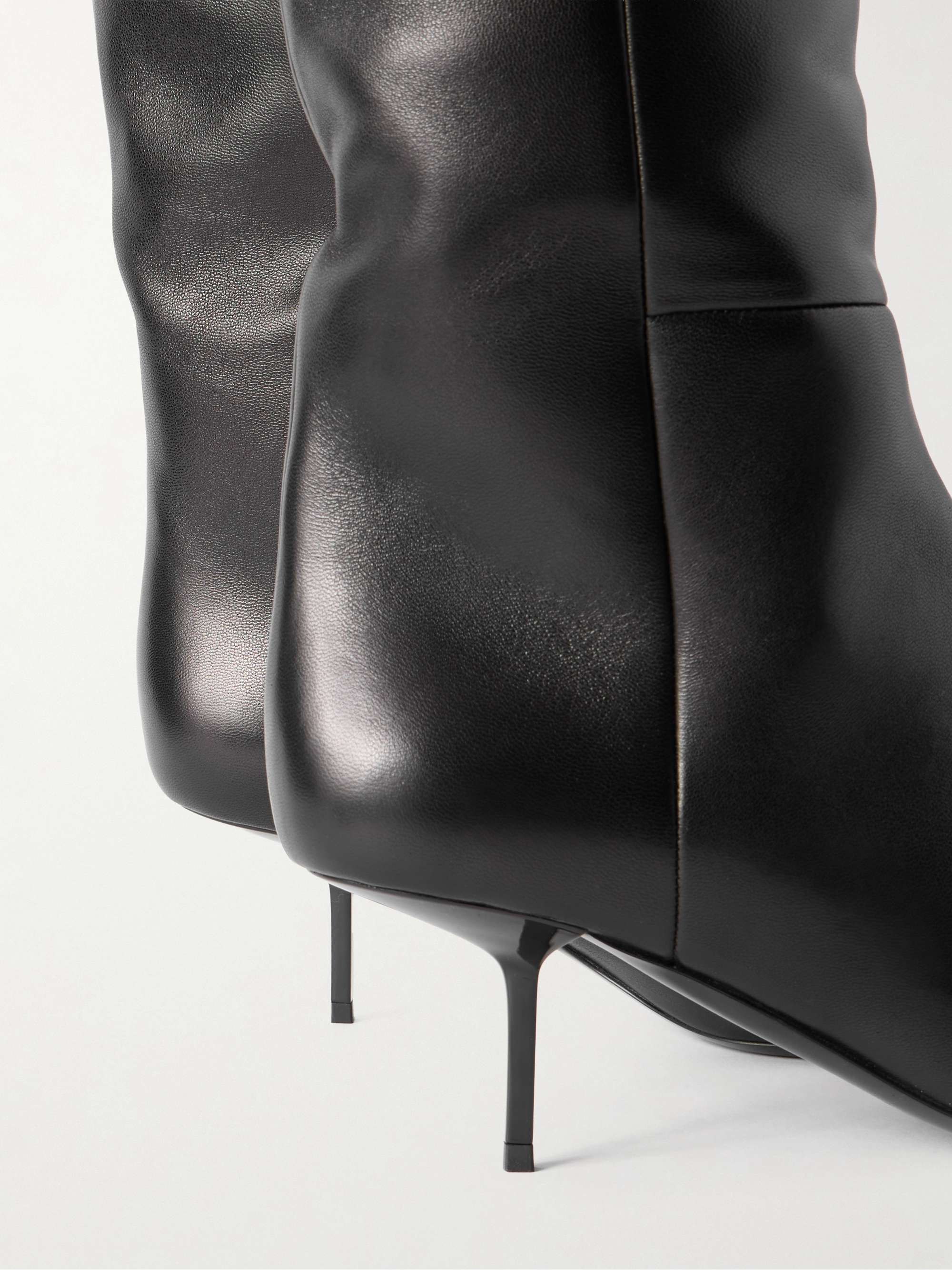 SAINT LAURENT Victoire leather knee boots | NET-A-PORTER