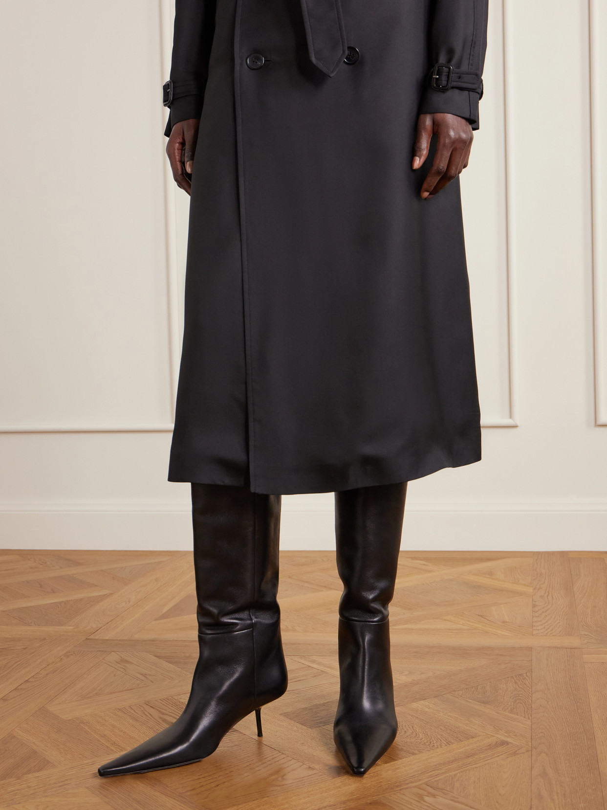 Victoire Leather Knee Boots