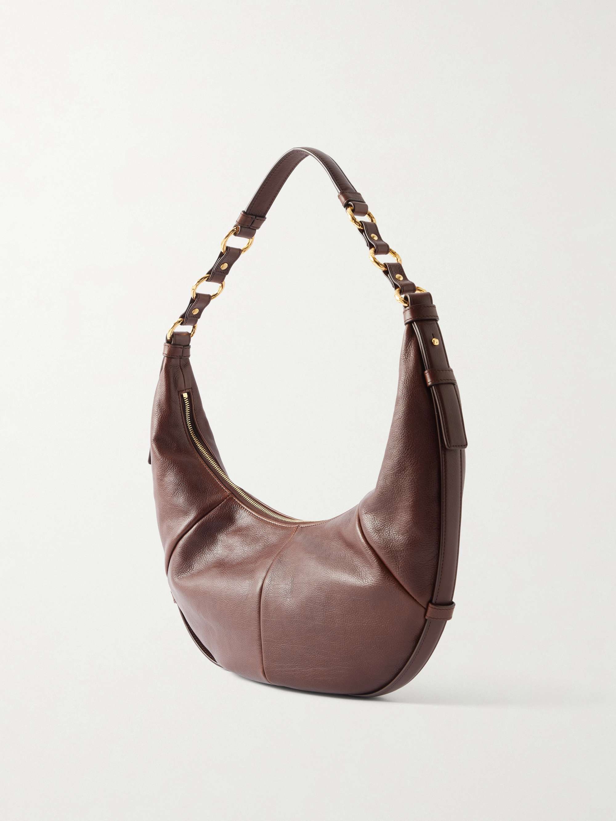 SAINT LAURENT Saharienne leather shoulder bag | NET-A-PORTER