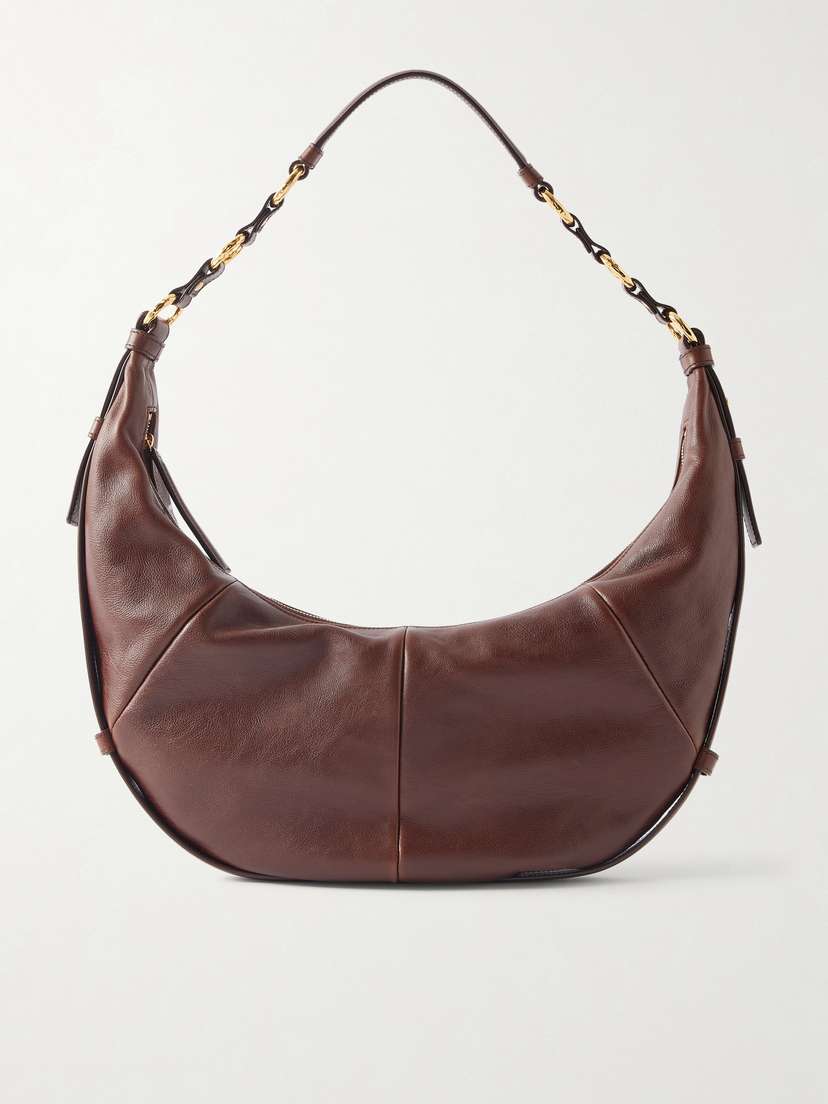 Saint Laurent Saharienne Leather Shoulder Bag