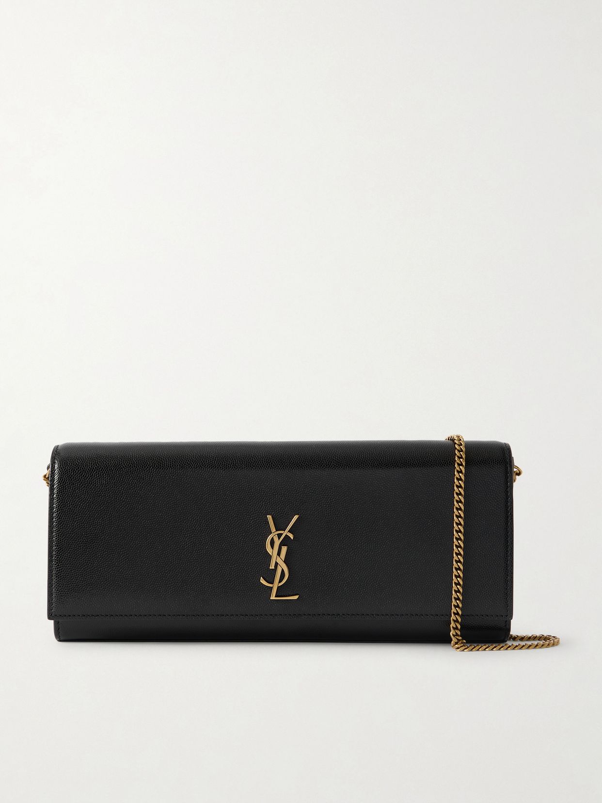 Kate embossed-leather clutch