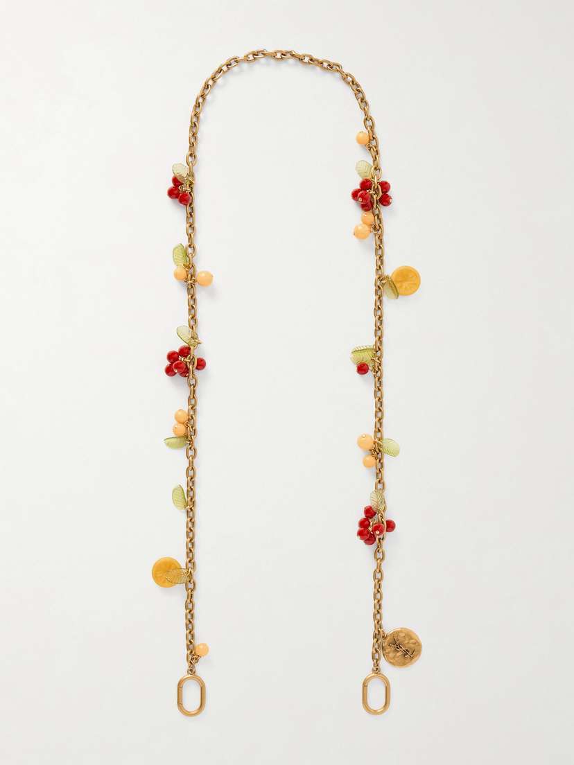 Saint Laurent tone And Resin Bag Charm