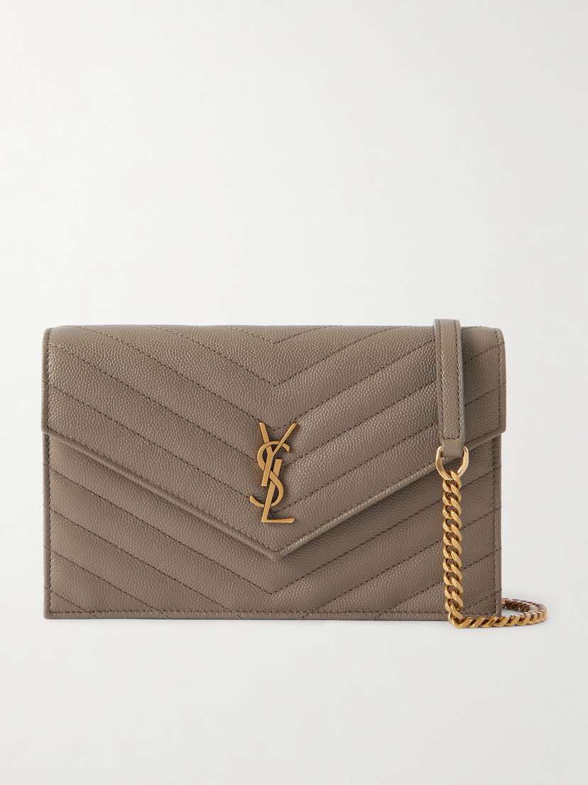 Saint Laurent Cassandre Matelassé Textured-leather Shoulder Bag