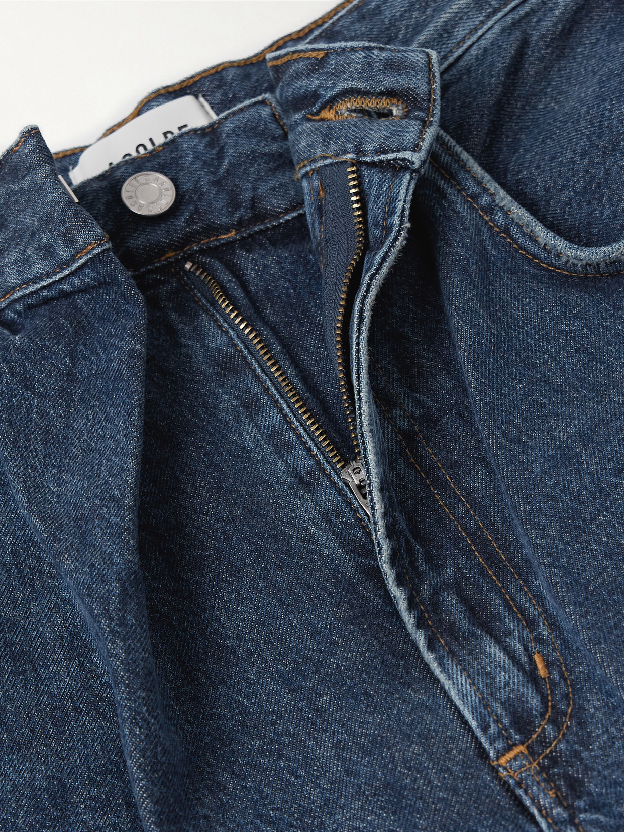 Agolde Vana Draped Low-rise Wide-leg Jeans In Blue