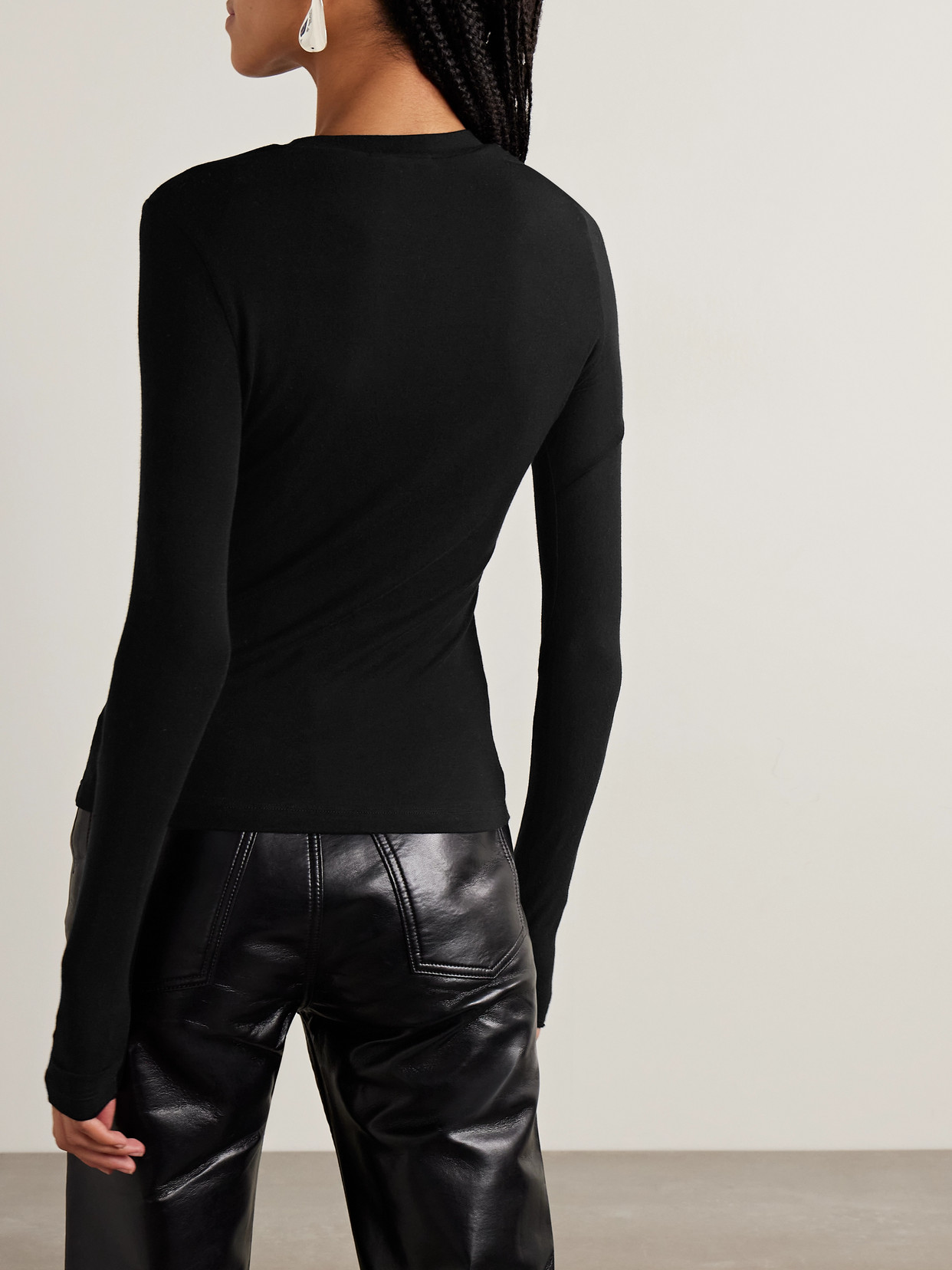 Lissa Gathered Jersey Top