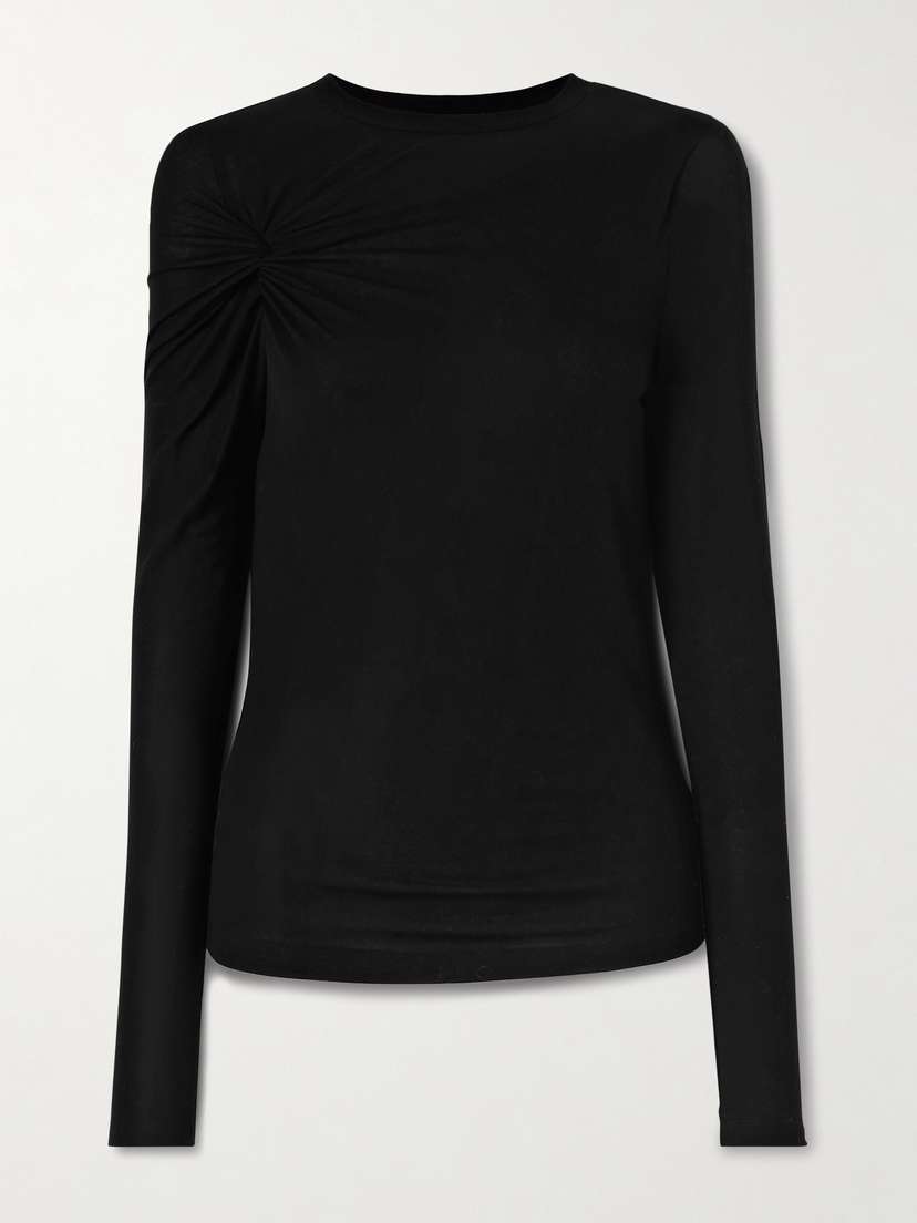 AGOLDE Lissa Gathered Jersey Top