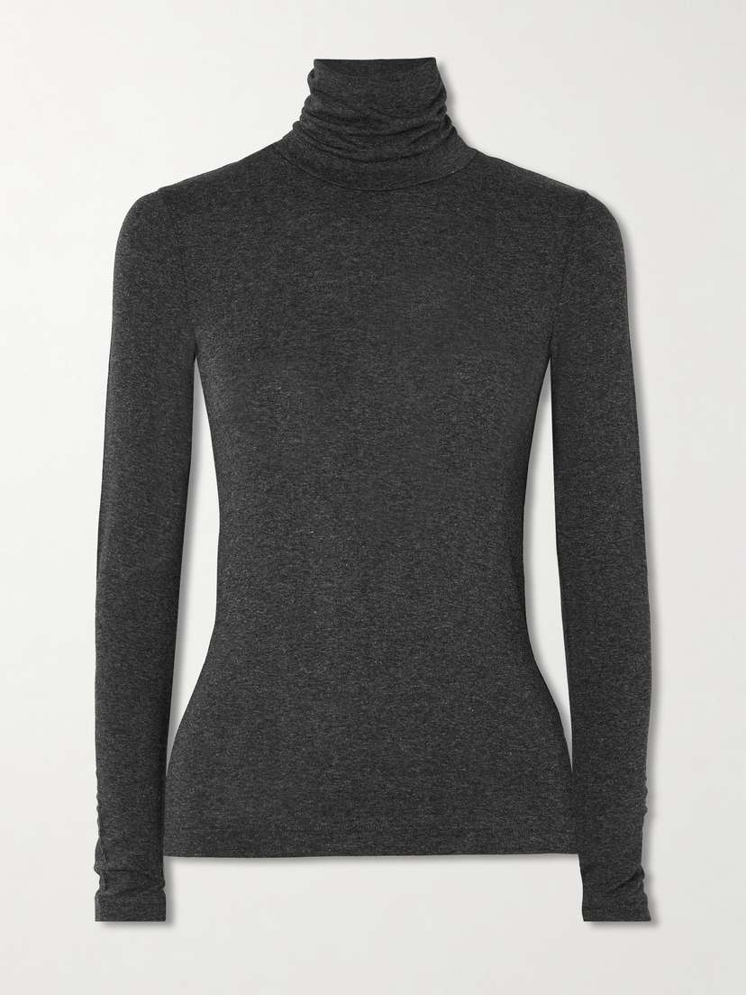 AGOLDE Pascale Stretch-jersey Turtleneck Top