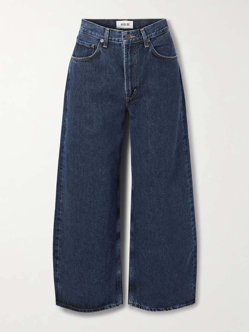 AGOLDE Low Curve Crop High-rise Wide-leg Jeans