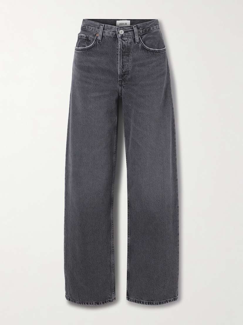 AGOLDE Arc Long Mid-rise Wide-leg Jeans