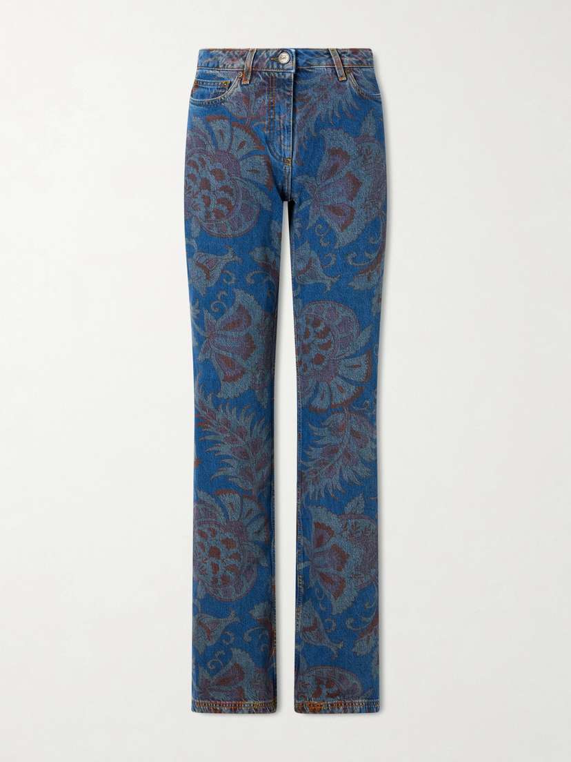 Etro Paisley-print Flared Jeans